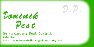 dominik pest business card